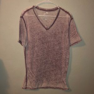 MENS On the Byas Burn Out V Neck